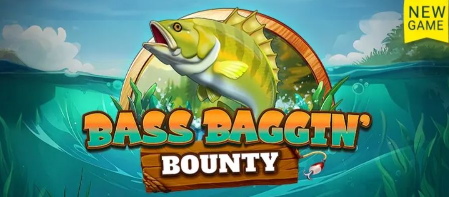 Bass Baggin’ Bounty online slot game interface showing fishing theme reels and bonus symbols at FairGo Casino