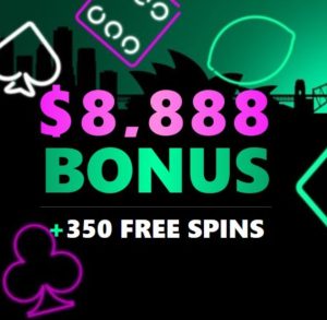 Uptown Pokies $8888 bonus special offer with 350 free spins for Aussie players